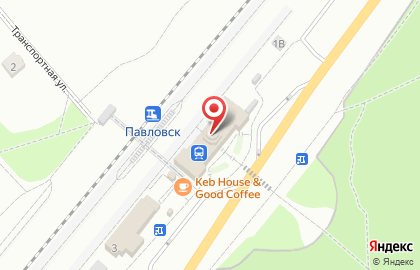 Павловский вокзал на карте
