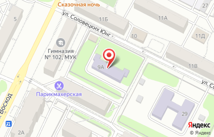 Детский сад №107 комбинированного вида в Московском районе на карте