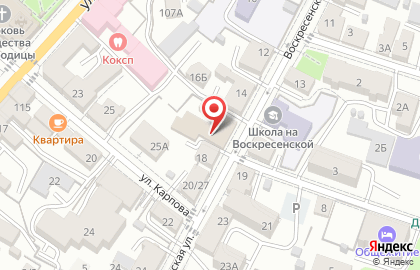 Ателье потолков на Воскресенской улице на карте