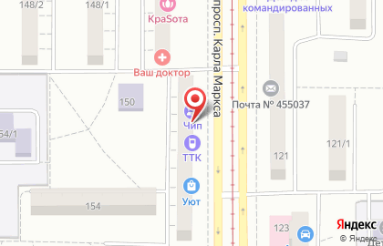 Телекоммуникационная компания ТТК на проспекте Карла Маркса, 152 на карте