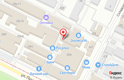 Магазин хозяйственных товаров Семёныч на улице Пушкина на карте