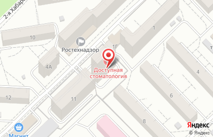 Стоматология Доступная стоматология на 2-ой Хабаровской улице на карте