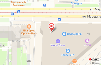 Салон связи МегаФон на проспекте Стачек на карте