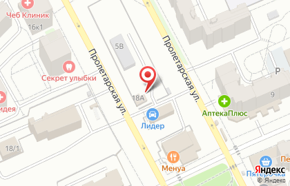 Автостоянка в Чебоксарах на карте