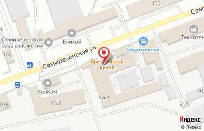 Торговая фирма КроПоз на Семиреченской улице на карте