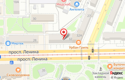 Зоомагазин Зоомир на проспекте Ленина на карте