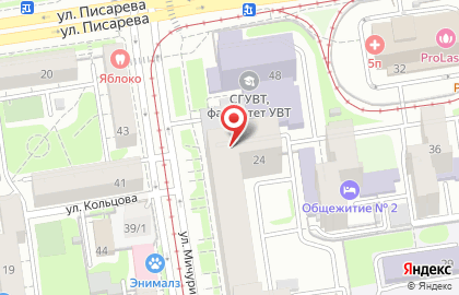 Центр дополнительного профессионального образования Сгувт в Заельцовском районе на карте