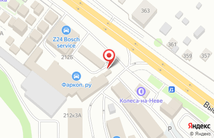 Киоск по продаже шавермы и самсы на Выборгском шоссе на карте
