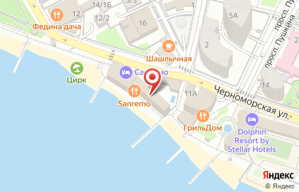 Массажный салон в Сочи на карте