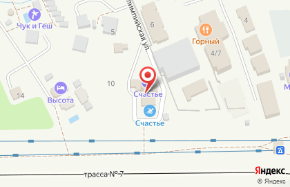 Отель Счастье на карте