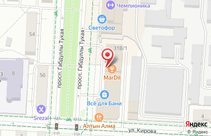 Супермаркет Пятёрочка в Альметьевске на карте