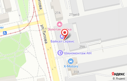 Авторай на улице Титова на карте