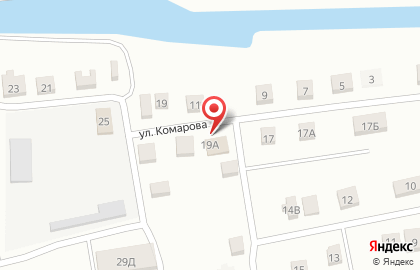 Продуктовый магазин Лесной на улице Комарова на карте
