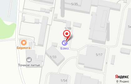 Транспортный цех БЭМЗ на карте