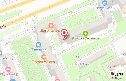 Удобный магазин Магнолия на метро Парк Победы на карте