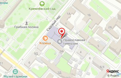 Тульская Православная классическая гимназия на улице Дзержинского на карте