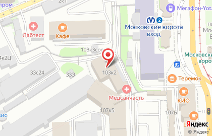 Yoga-Happy на Московских воротах на карте