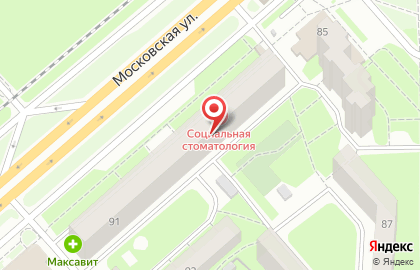 Социальная стоматология на Московской улице на карте