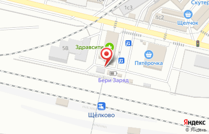 Продуктовый магазин на Вокзальной, вл1Б на карте