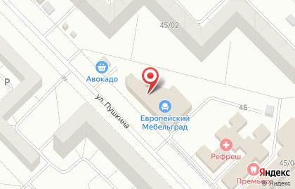 Салон мебели для спальни Архитектория в Набережных Челнах на карте