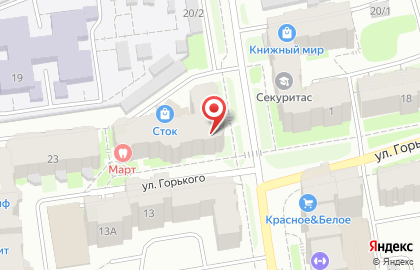Офис продаж Ингосстрах на улице Горького на карте