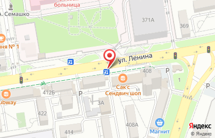 Иней на улице Ленина на карте