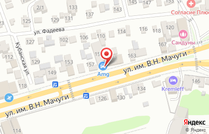 Автомойка AMG в Краснодаре на карте