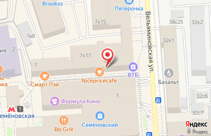 Кружка на Преображенской площади (пл Семеновская) на карте