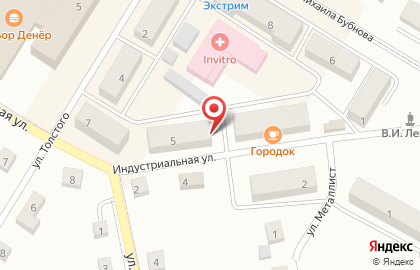 Магазин Красная шапочка на Индустриальной улице на карте