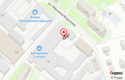 Компания ОМЕГА на улице Маршала Воронова на карте