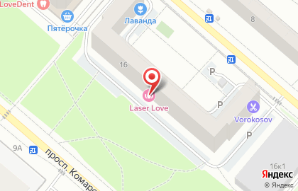 Прометей, ООО Промэлектроника на проспекте Комарова на карте