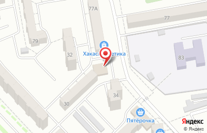 Банкомат Хакасский муниципальный банк на улице Некрасова на карте