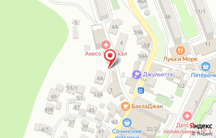 Магазин Авоська в Хостинском районе на карте