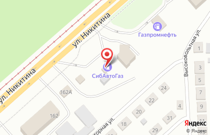 АГЗС СибАвтоГаз в Октябрьском районе на карте