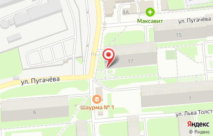 Магазин разливных напитков Ёршъ на улице Пугачёва на карте