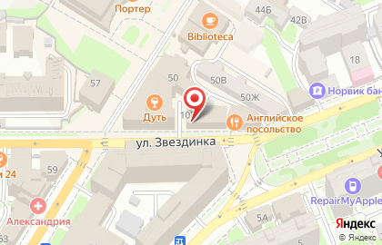 Магазин Чайкофский в Нижегородском районе на карте