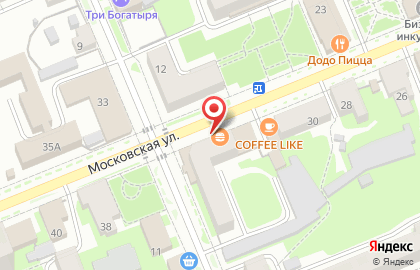 Микрокредитная компания Деньги России на Московской улице на карте
