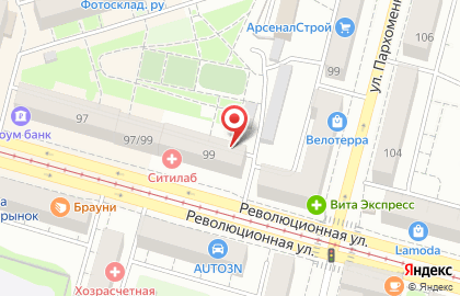 Агентство путешествий АкваМарин на Революционной улице на карте