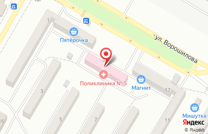 Аптека Фармация на улице Ворошилова на карте