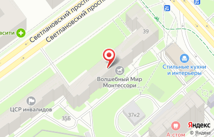 Ветеринарный центр Белый Бим на метро Политехническая на карте