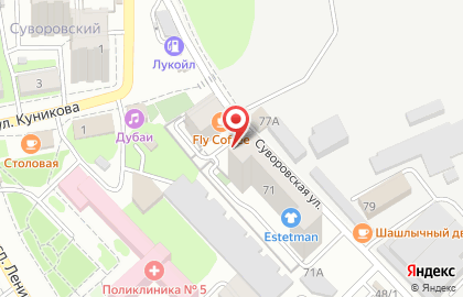 Компания услуг спецтехники Стройсервис на Суворовской улице на карте