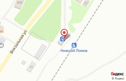 Линейный центр обслуживания на станции РЖД на Вокзальной улице на карте