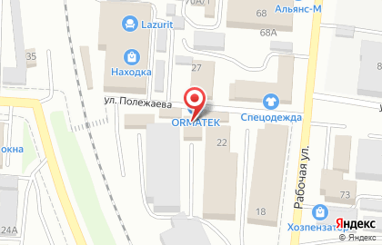 Магазин Байкал на улице Полежаева на карте