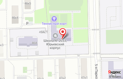 Школа №2033 с дошкольным отделением в Северном Измайлово на карте