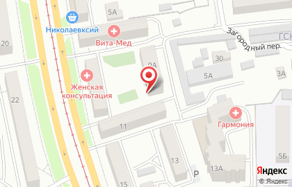 Частный детский сад Радуга в Октябрьском районе на карте