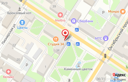 Сундучок на проспекте Ленина на карте
