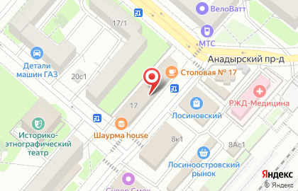 Ателье в Москве на карте