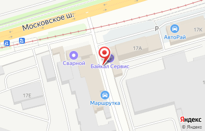 Идель на Московском шоссе на карте