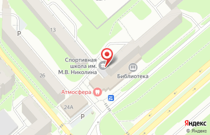 Сдюсшор №6 на проспекте Строителей на карте
