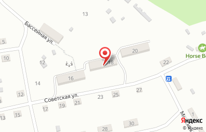 Продовольственный магазин на Советской улице на карте